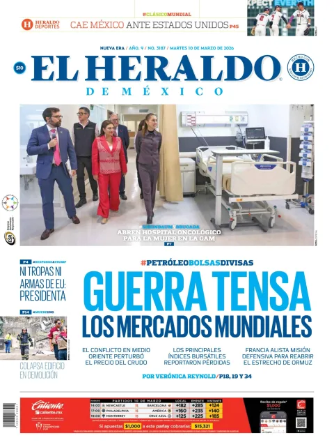 Portada de El Heraldo de Mexico