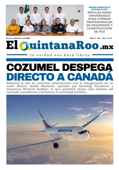 Portada de El Quintana Roo (portada) del 2026-03-10