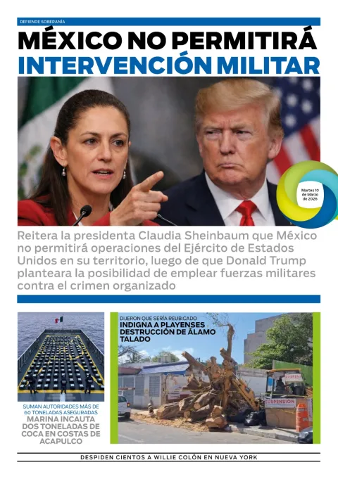 Portada de El Quintana Roo (contraportada) del 2026-03-10