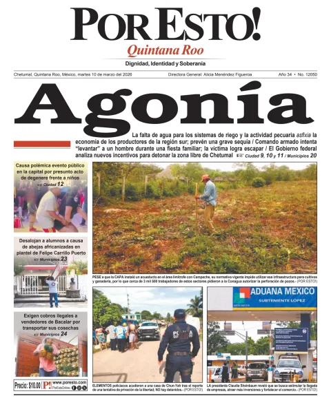 Portada de Por Esto (quintana Roo Chetumal)
