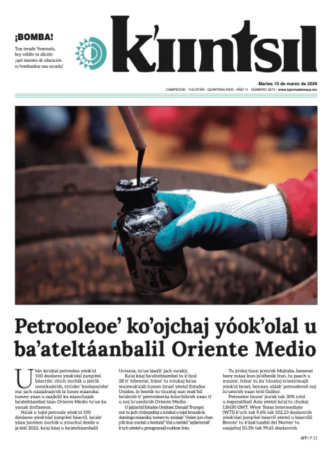 Portada de La Jornada - Kiintsil del martes, 10 de marzo de 2026