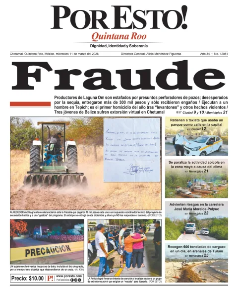 Portada de Por Esto (quintana Roo Chetumal)