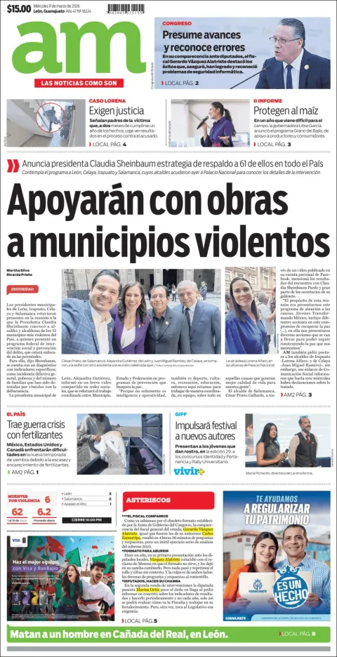 Portada de Am Corredor Industrial del miércoles, 11 de marzo de 2026
