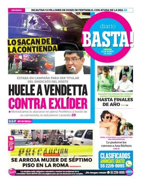 Portada de Basta! (contraportada)
