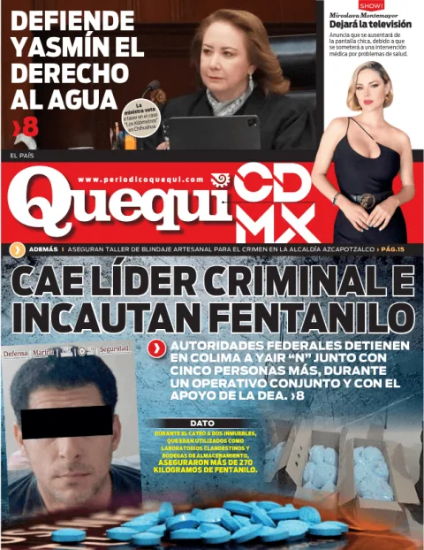 Portada de Quequi CDMX (contraportada) del viernes, 13 de marzo de 2026