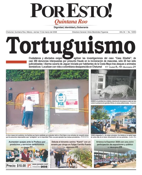 Portada de Por Esto (quintana Roo Chetumal)