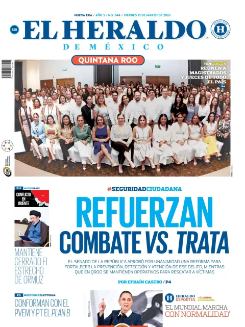 Portada de El Heraldo de Mexico - Quintana Roo