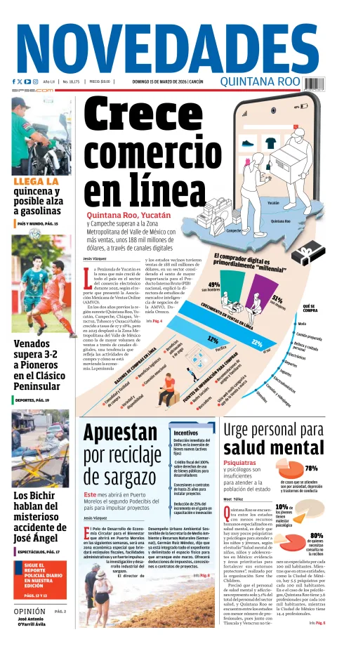 Portada de Novedades Quintana Roo