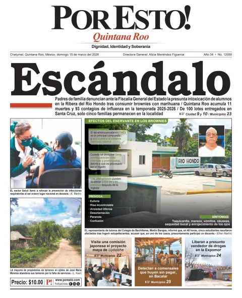 Portada de Por Esto (quintana Roo Chetumal)