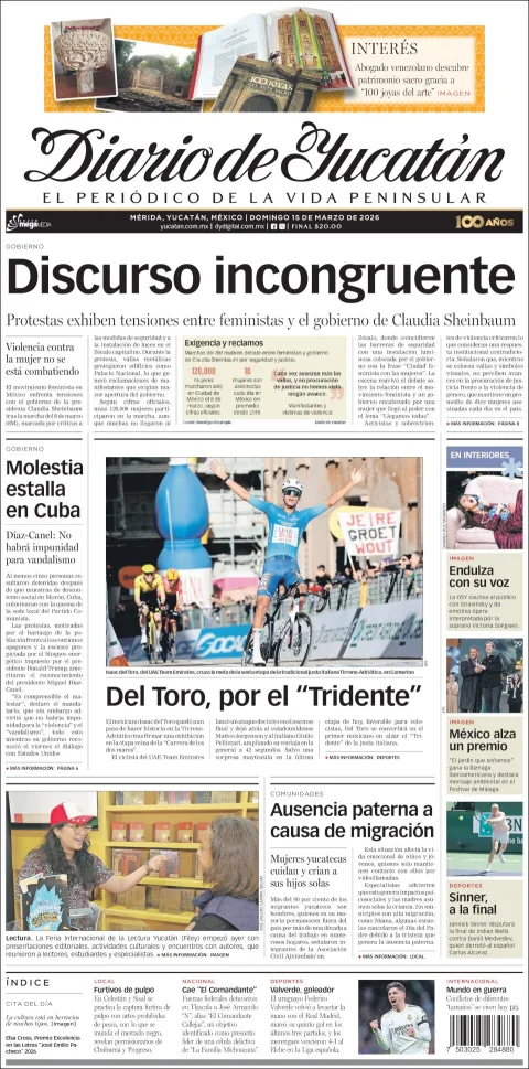 Portada de Diario de Yucatán