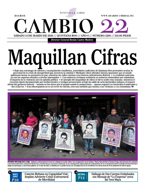 Portada de Diario Cambio 22 (portada)