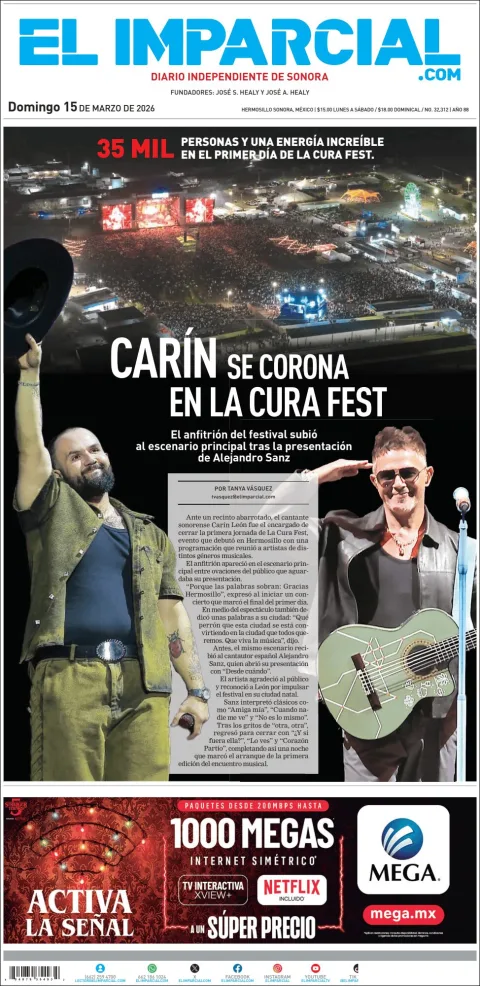 Portada de El Imparcial