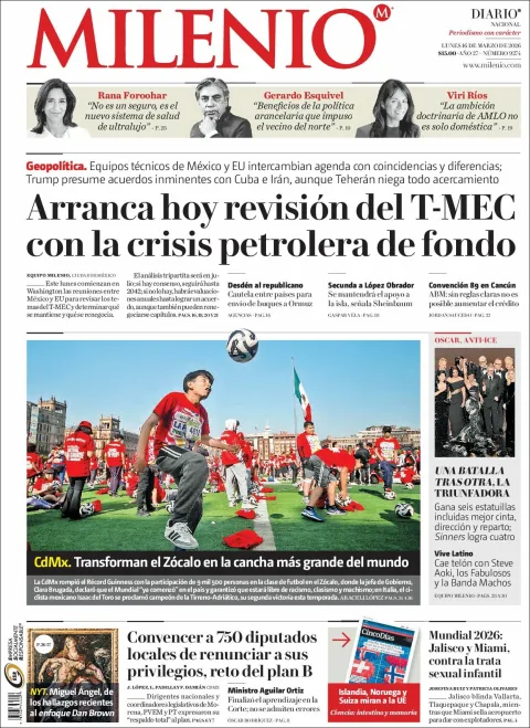 Portada de Milenio