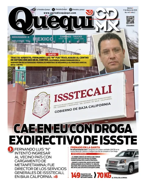Portada de Quequi CDMX del martes, 17 de marzo de 2026