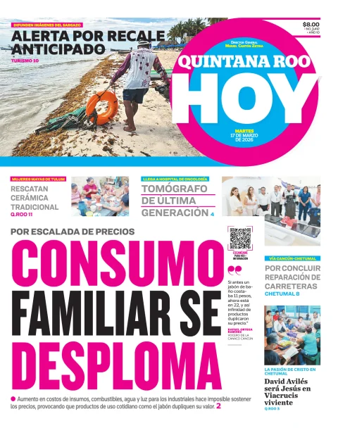 Portada de Quintana Roo Hoy (portada)