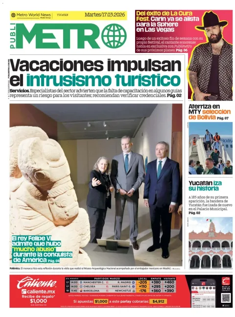 Portada de Publimetro Merida del martes, 17 de marzo de 2026