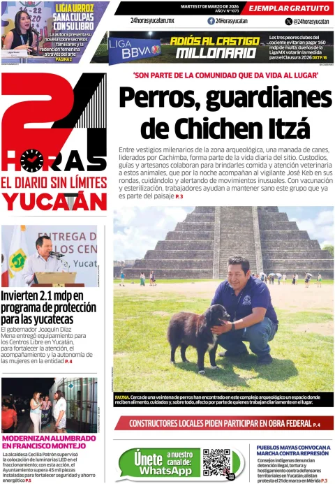 Portada de 24 Horas Yucatan