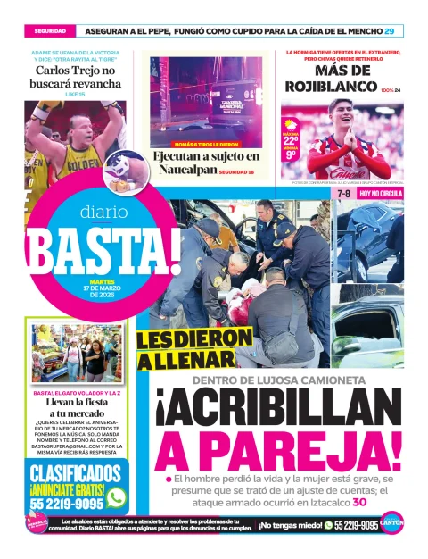 Portada de Basta! (contraportada)