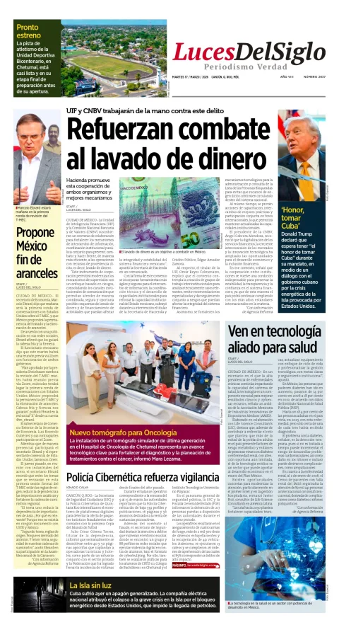 Portada de Luces del Siglo