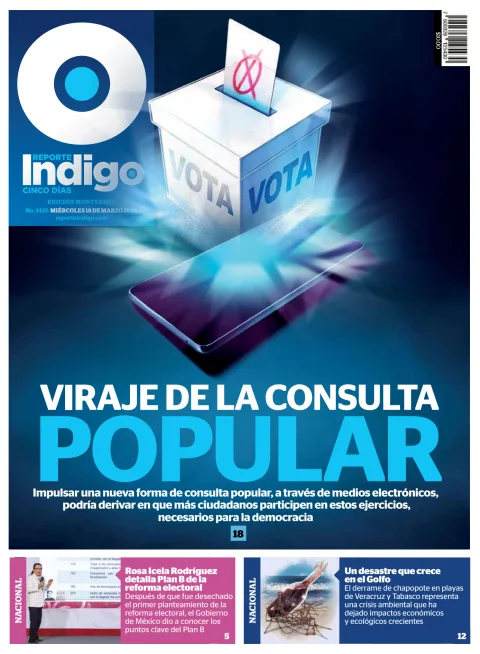 Portada de Reporte Indigo Monterrey del miércoles, 18 de marzo de 2026
