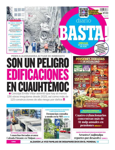 Portada de Basta! (portada)