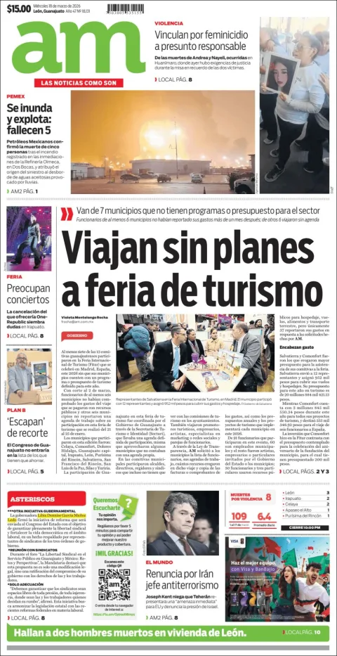 Portada de Am Corredor Industrial del miércoles, 18 de marzo de 2026