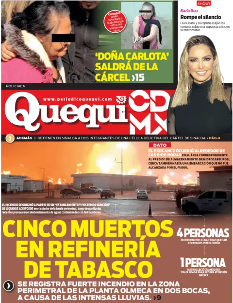 Portada de Quequi CDMX (contraportada) del miércoles, 18 de marzo de 2026