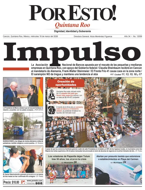 Portada de Por Esto (quintana Roo Cancun)