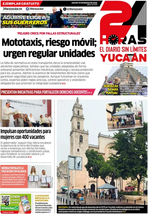 Portada de 24 Horas Yucatan