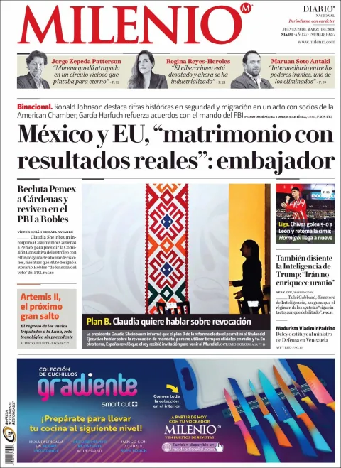 Portada de Milenio