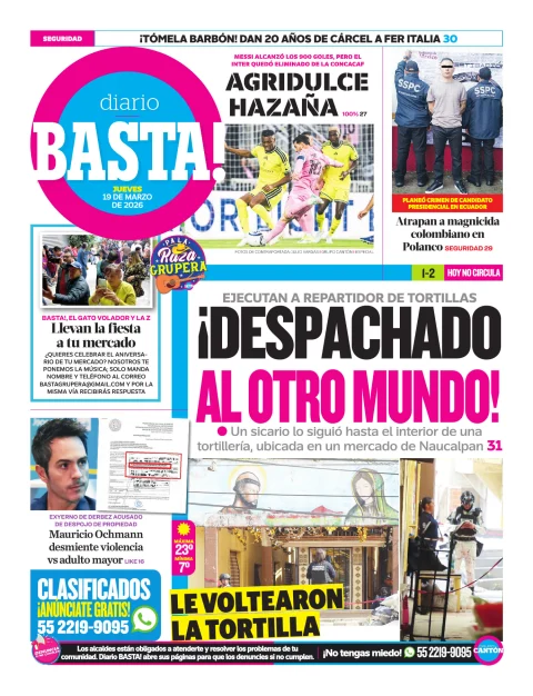 Portada de Basta! (contraportada)