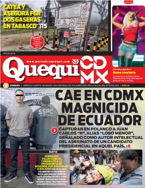 Portada de Quequi CDMX (contraportada) del jueves, 19 de marzo de 2026