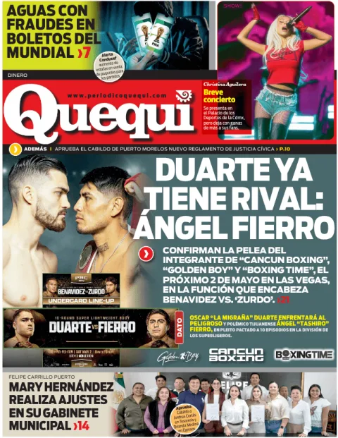 Portada de Quequi (contraportada) del jueves, 19 de marzo de 2026