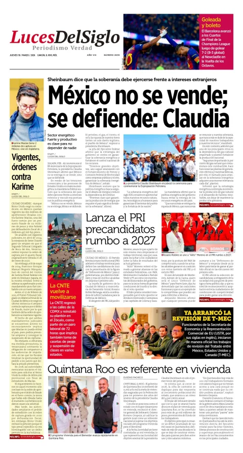 Portada de Luces del Siglo