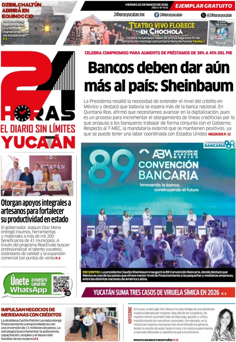 Portada de 24 Horas Yucatan