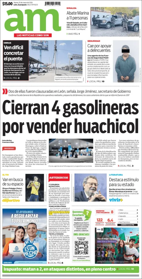 Portada de Am Corredor Industrial del viernes, 20 de marzo de 2026