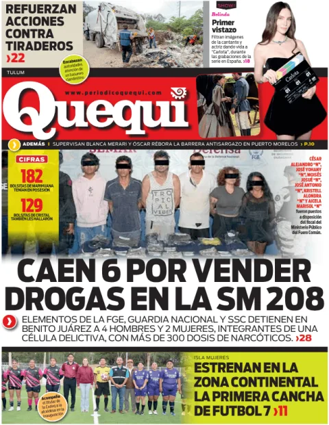 Portada de Quequi (contraportada) del viernes, 20 de marzo de 2026