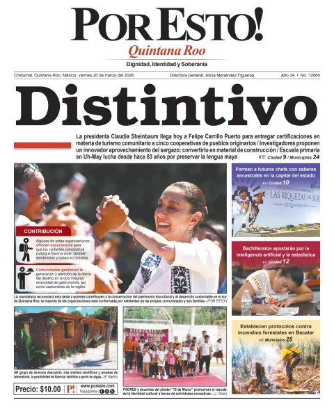 Portada de Por Esto (quintana Roo Chetumal)