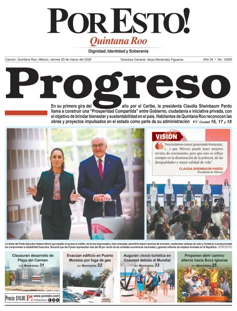 Portada de Por Esto (quintana Roo Cancun)