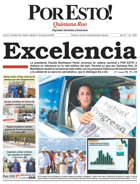 Portada de Por Esto (quintana Roo Cancun)