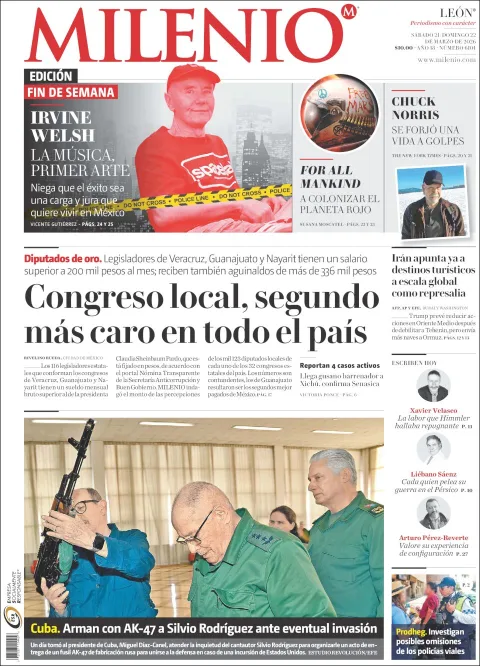 Portada de Milenio Leon del sábado, 21 de marzo de 2026