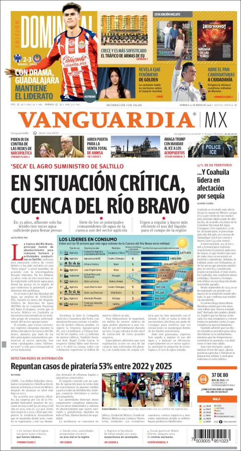 Portada de Vanguardia