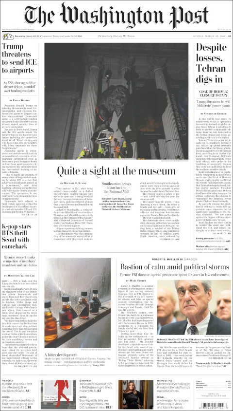 Portada de The Washington Post