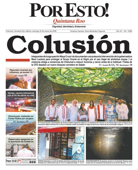 Portada de Por Esto (quintana Roo Chetumal)