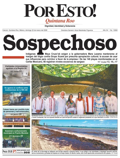 Portada de Por Esto (quintana Roo Cancun)