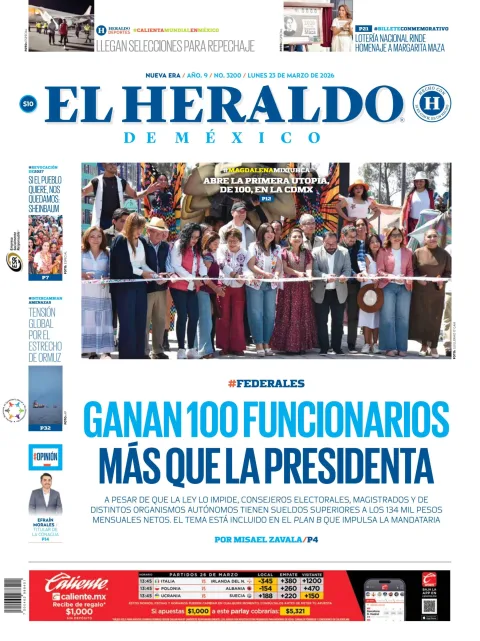 Portada de El Heraldo de Mexico