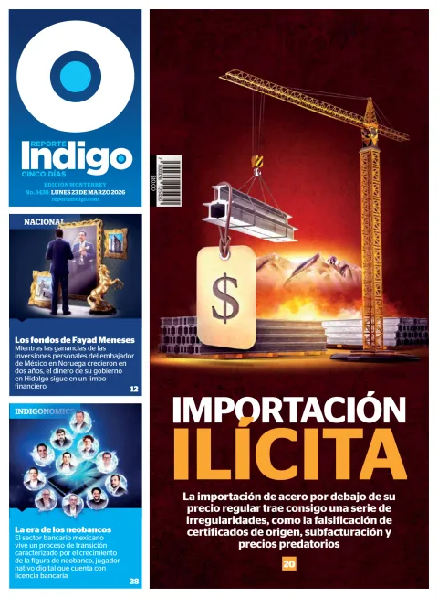 Portada de Reporte Indigo Monterrey del lunes, 23 de marzo de 2026