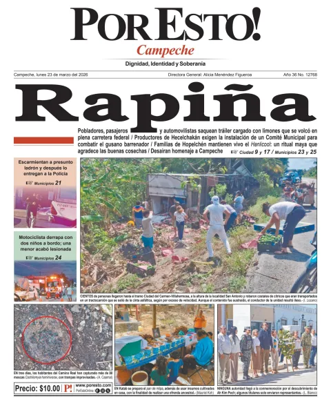 Portada de Por Esto (campeche)