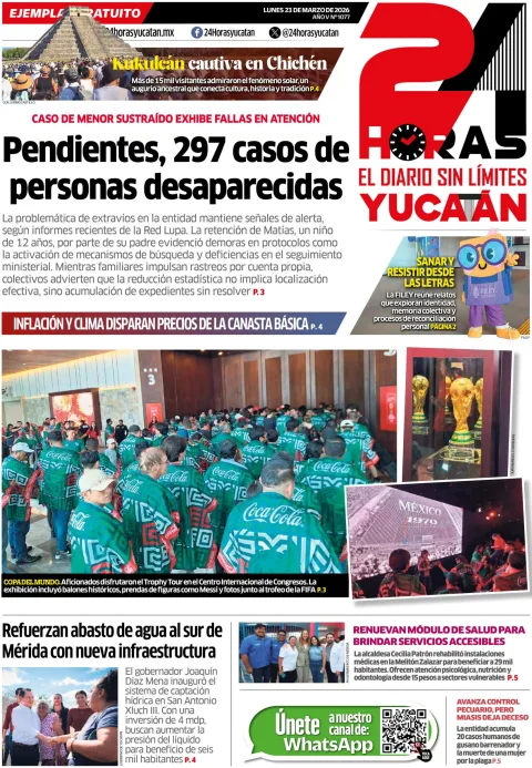 Portada de 24 Horas Yucatan