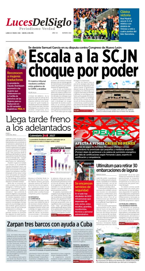 Portada de Luces del Siglo